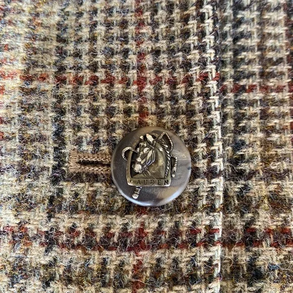 Lauren Ralph Lauren Brown and Tan Tweed Blazer - Picture 9 of 16